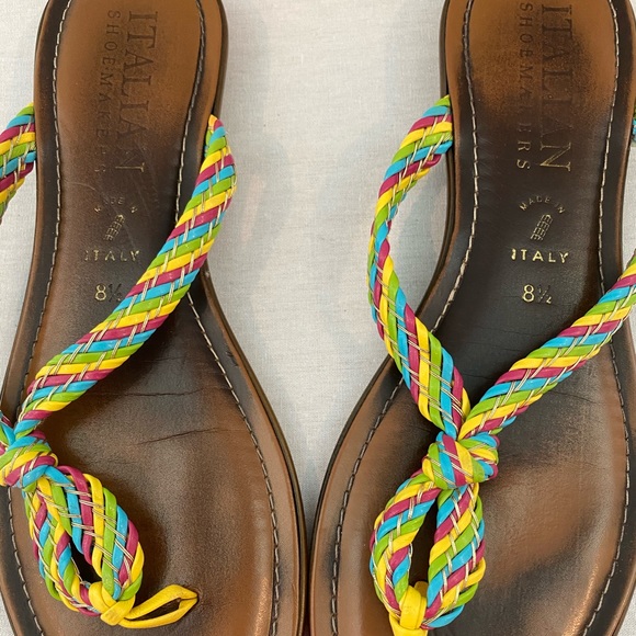 Multi-colored Italian Shoemakers sandals - Picture 3 of 6